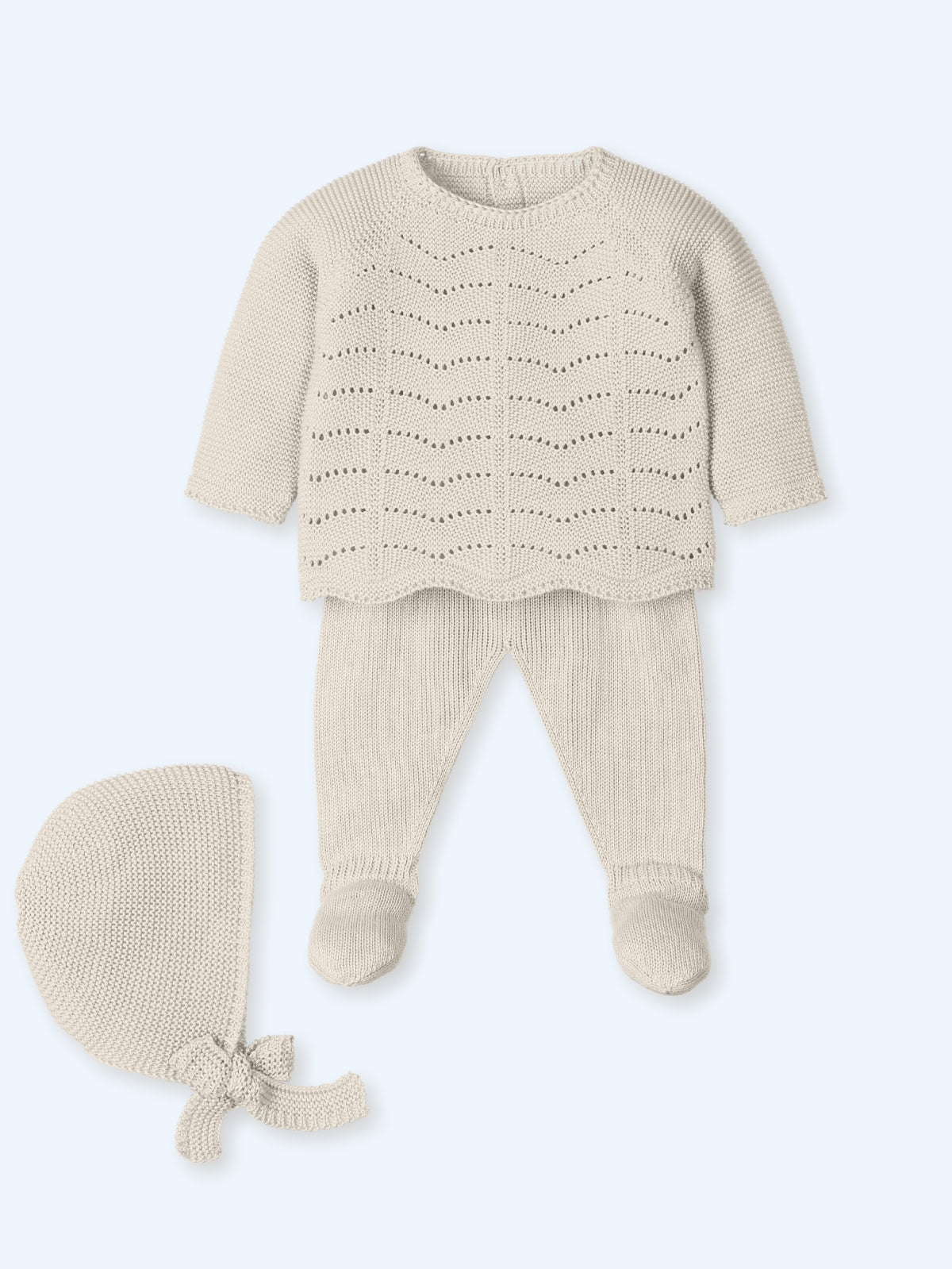 Knit Set 'Tess' Natural