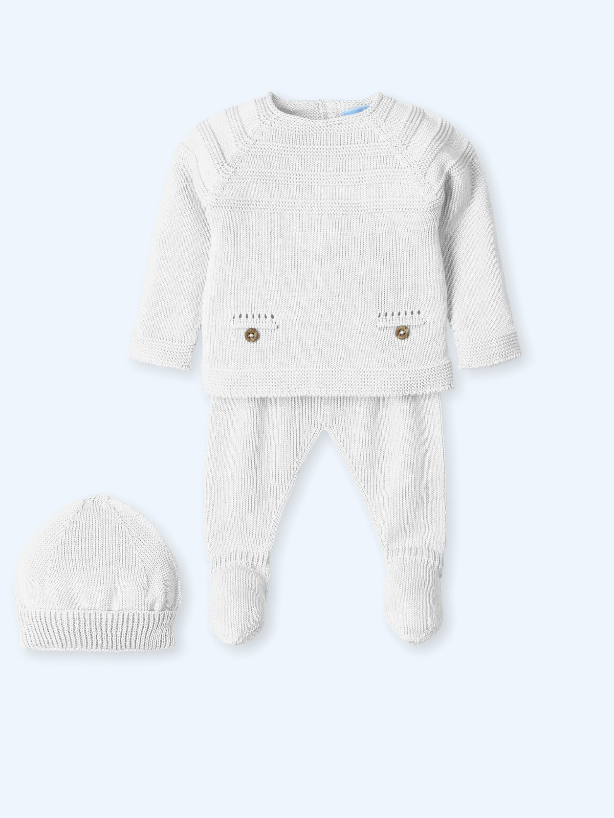 Knit Set 'Tigris' White