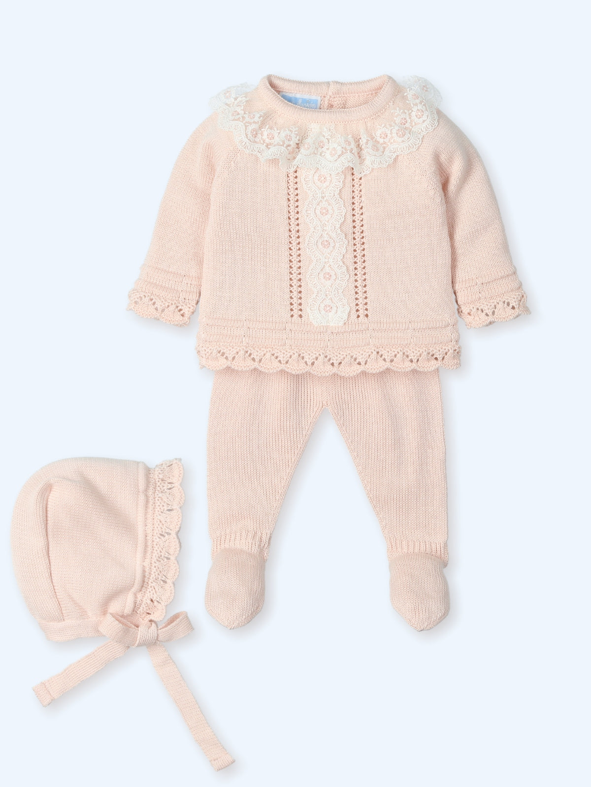 Knit Set 'Miami' Lace Nude Pink