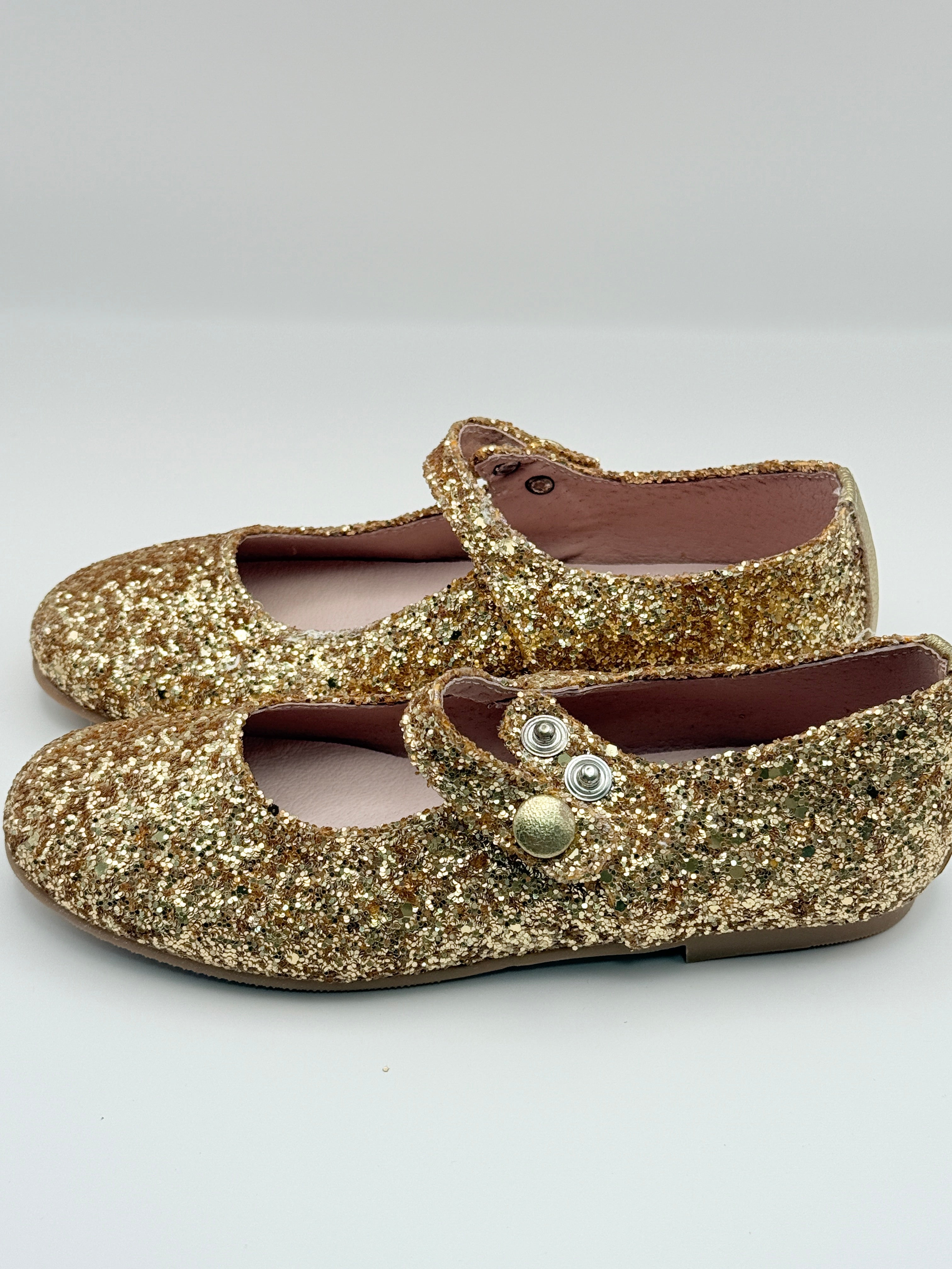 Mary Jane Glitter Oro