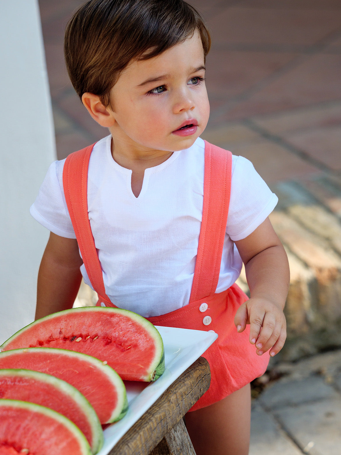 Suspender Set Coral
