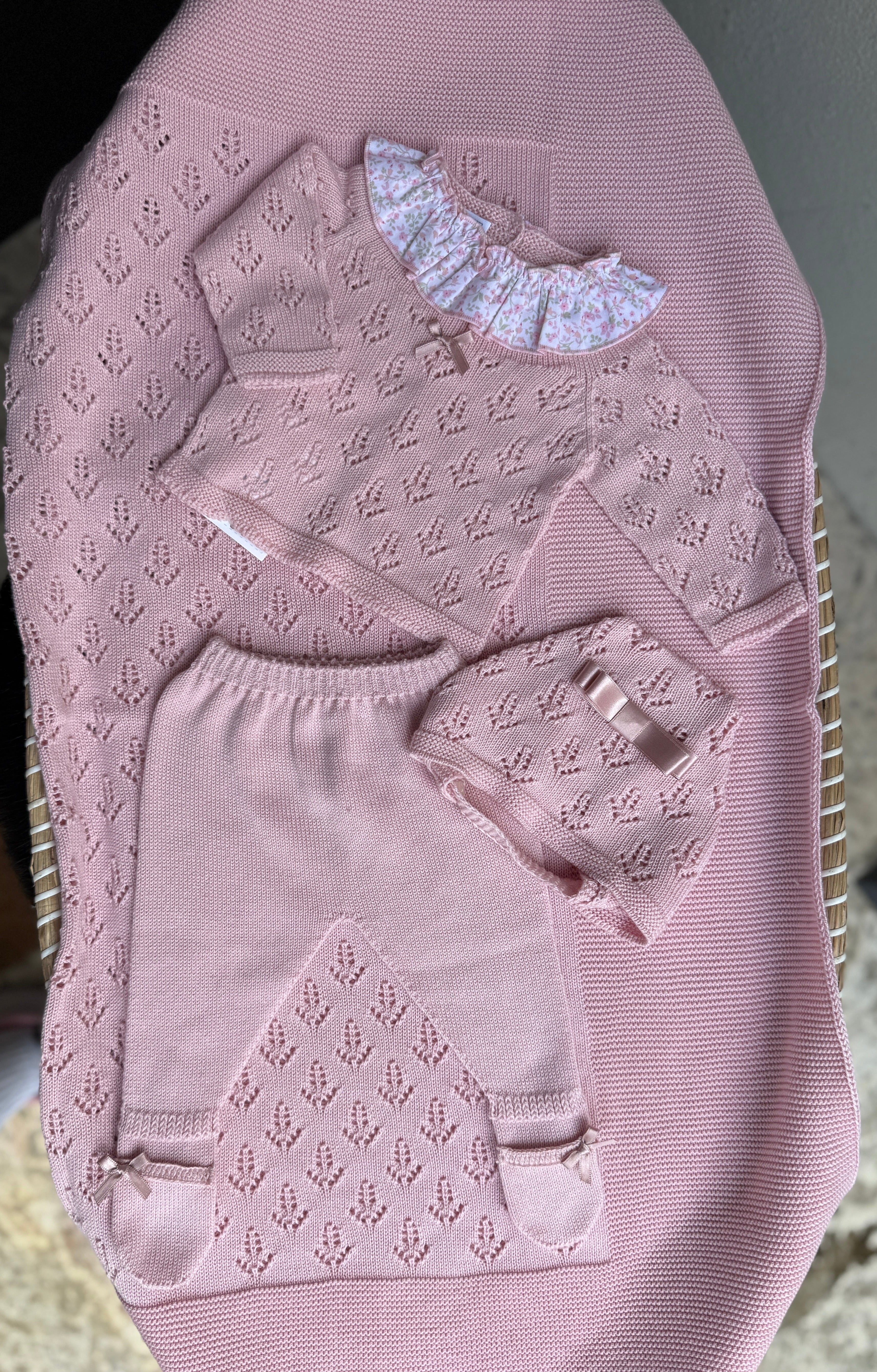 Knit Set Rosa- 3pc