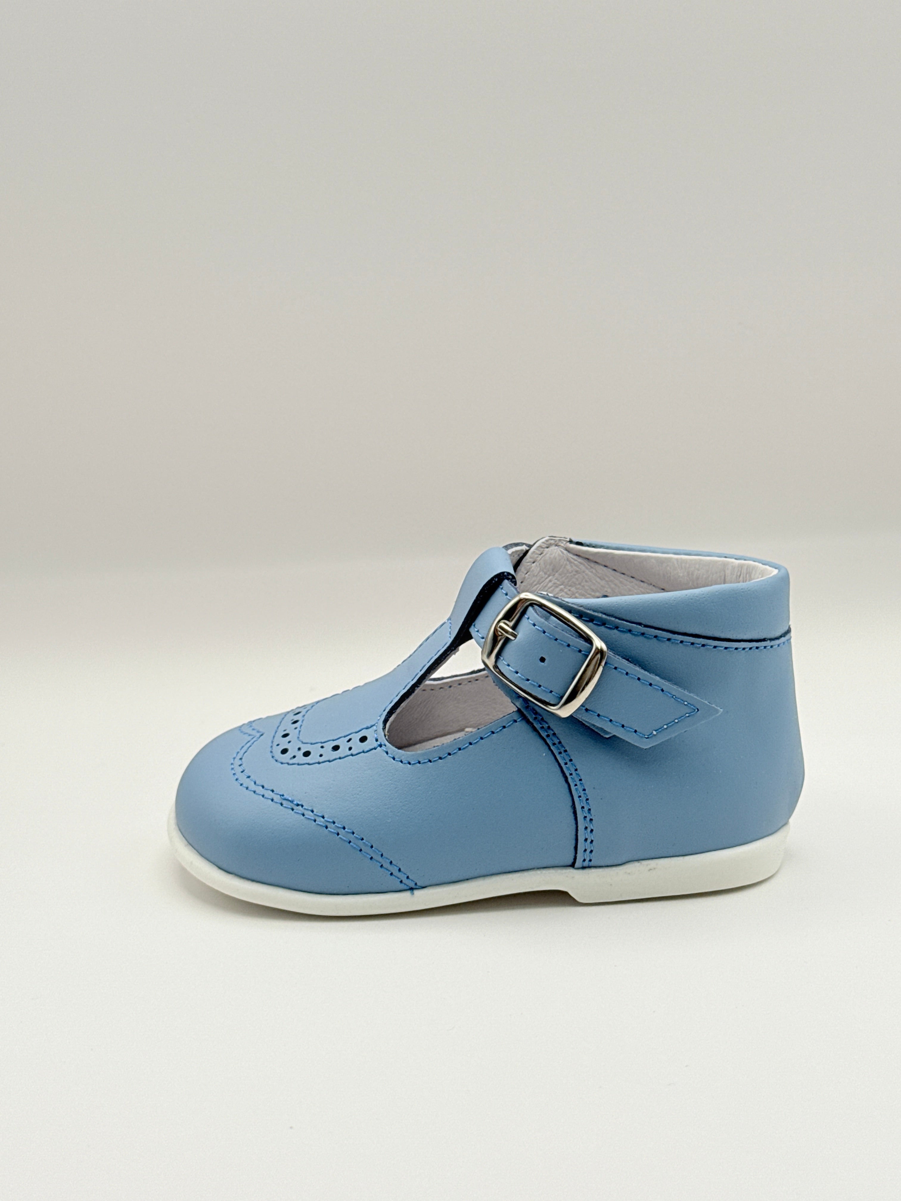 T-Bar Booties Powder Blue