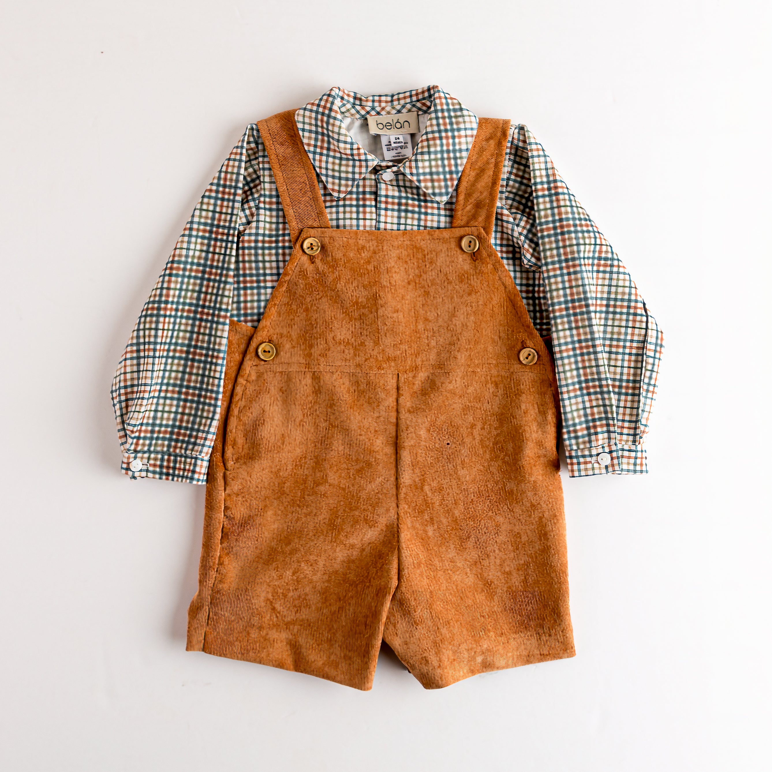 Dungaree Set Autumn Chestnut