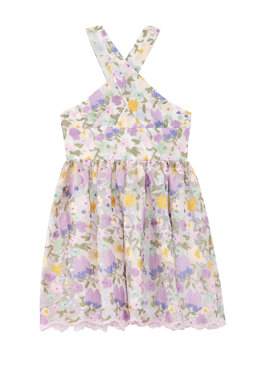 Dress Dahlia Double Embroidered