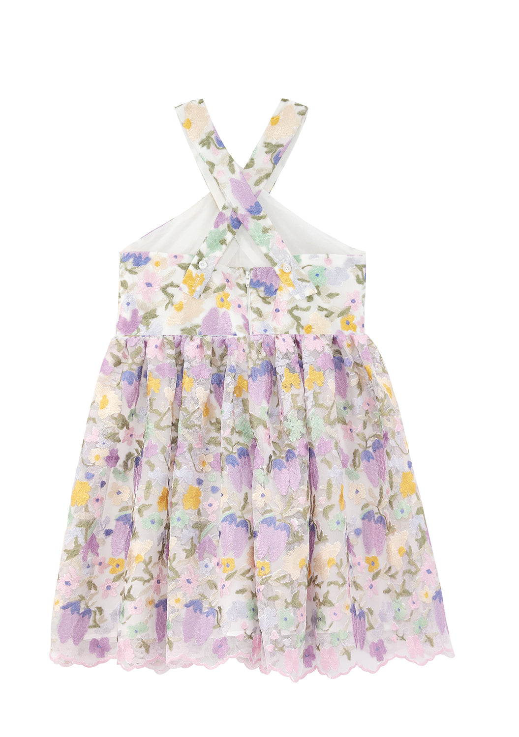 Dress Dahlia Double Embroidered