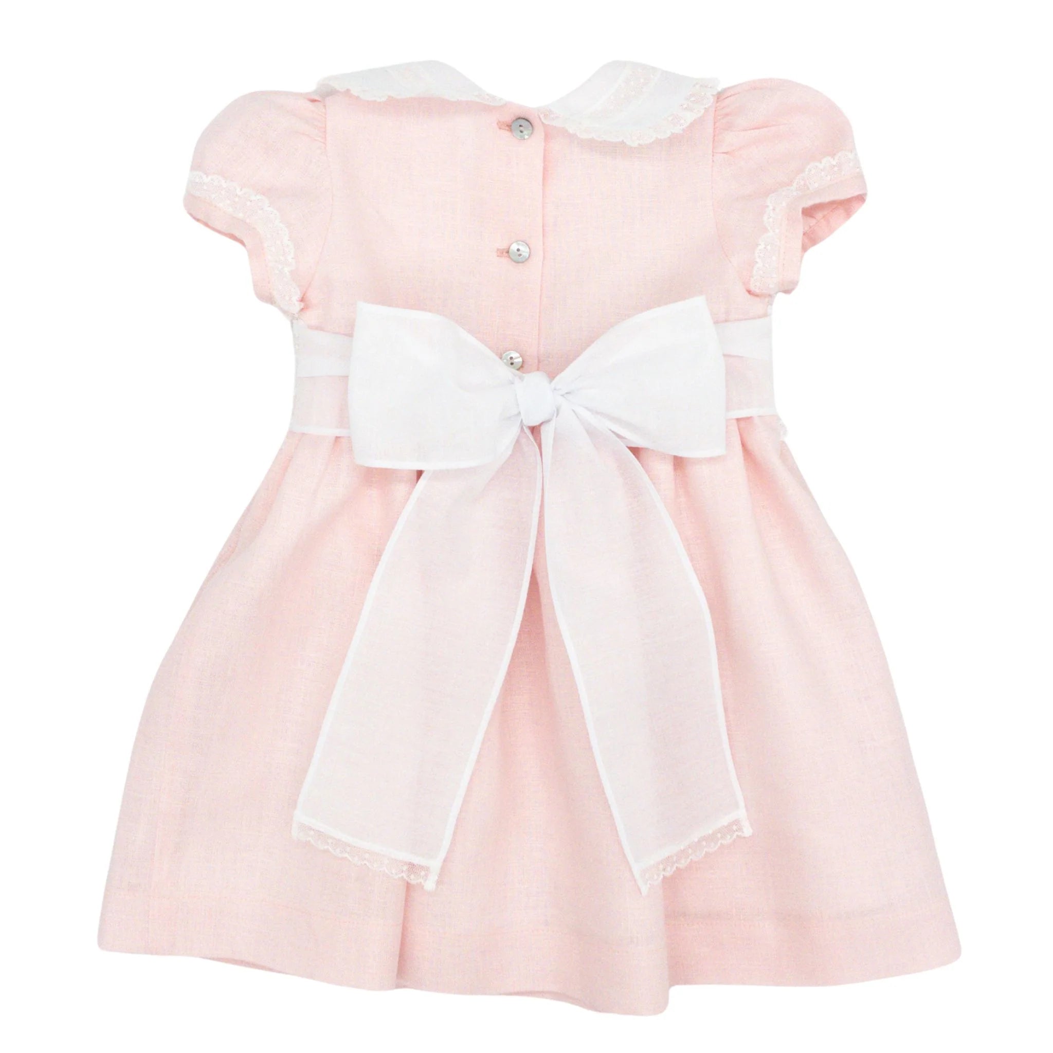 Linen Pink Classic Dress