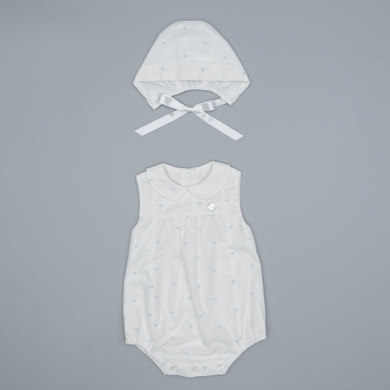 Romper Celeste Blue- 2pc