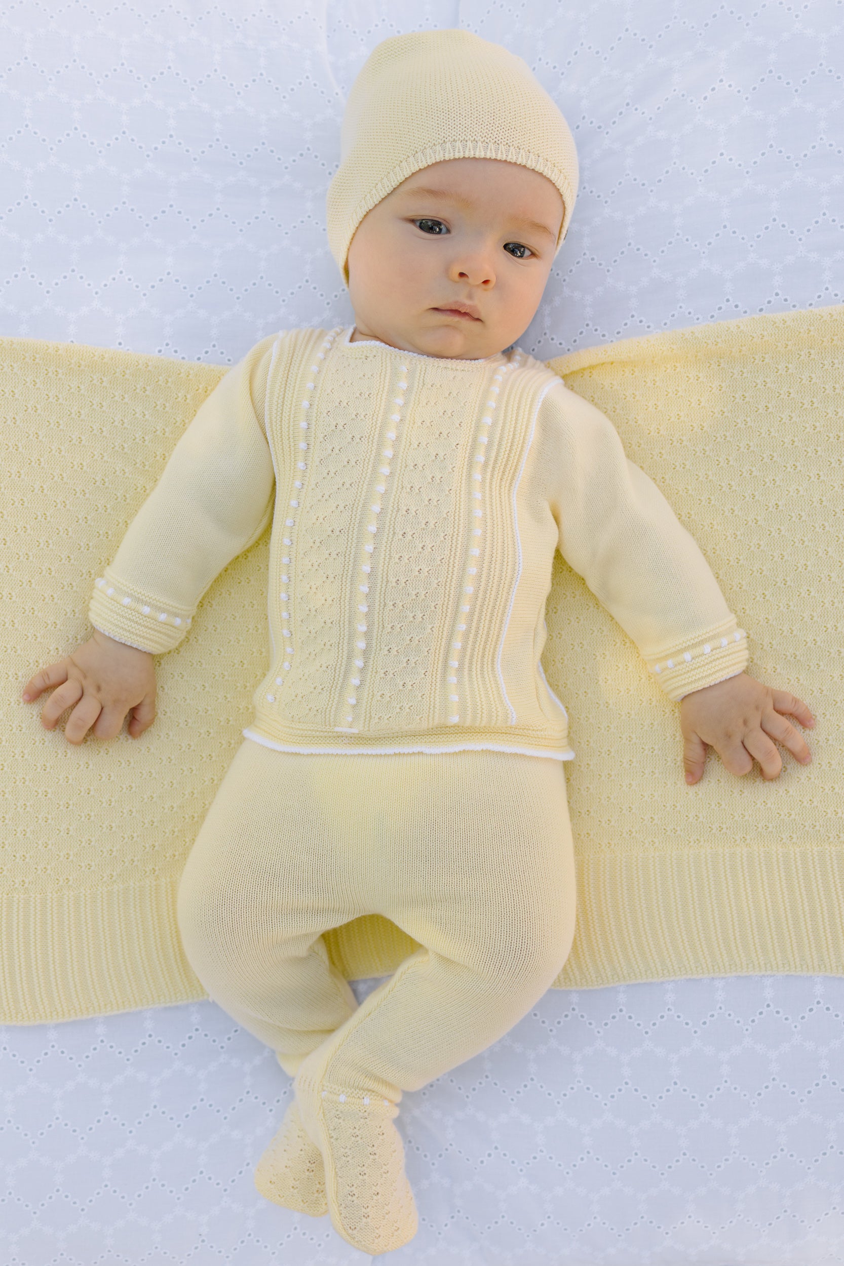 【新品】Trois Logo Bicolor Rib Knit Set Knit Set 'Albor'