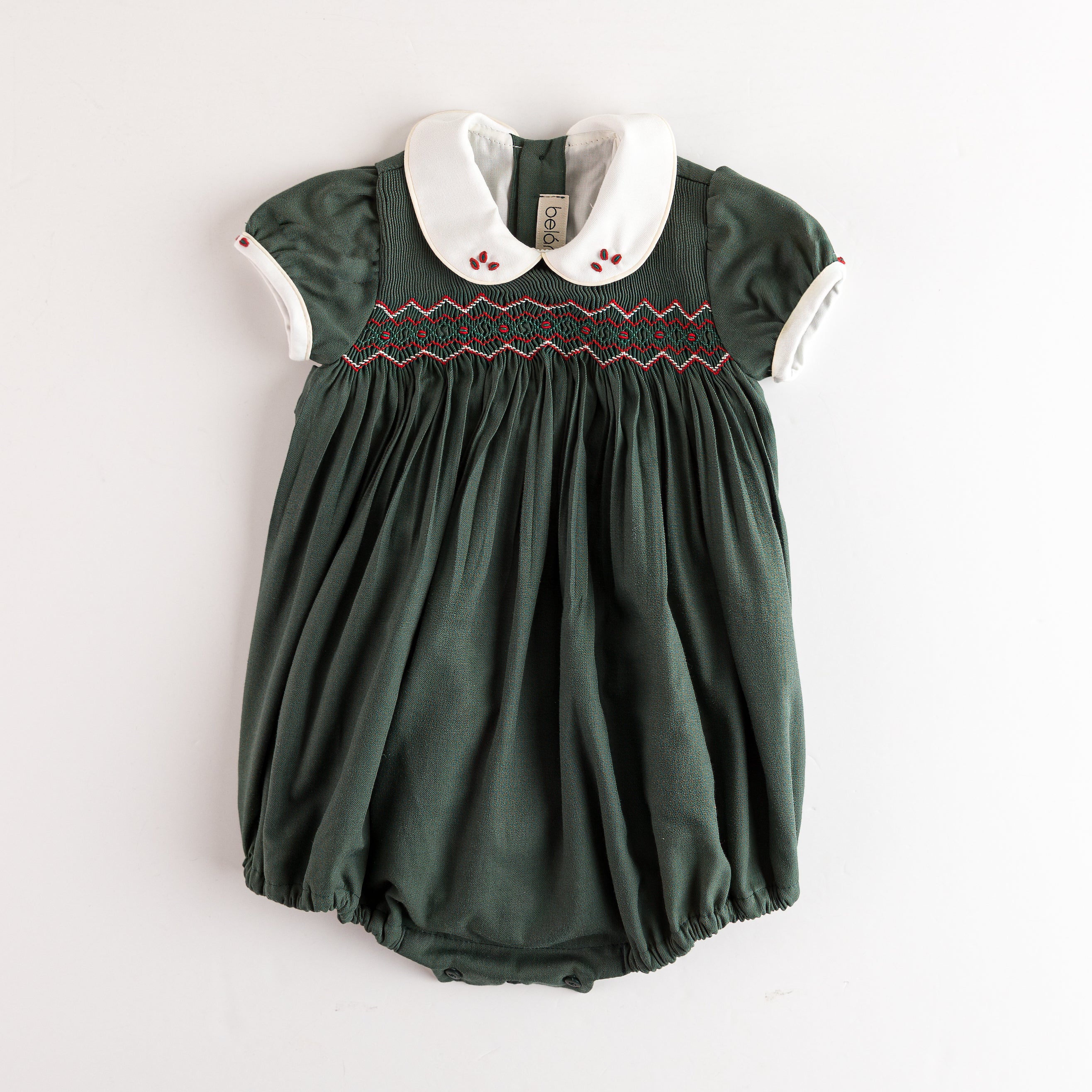 Smock Romper Pine