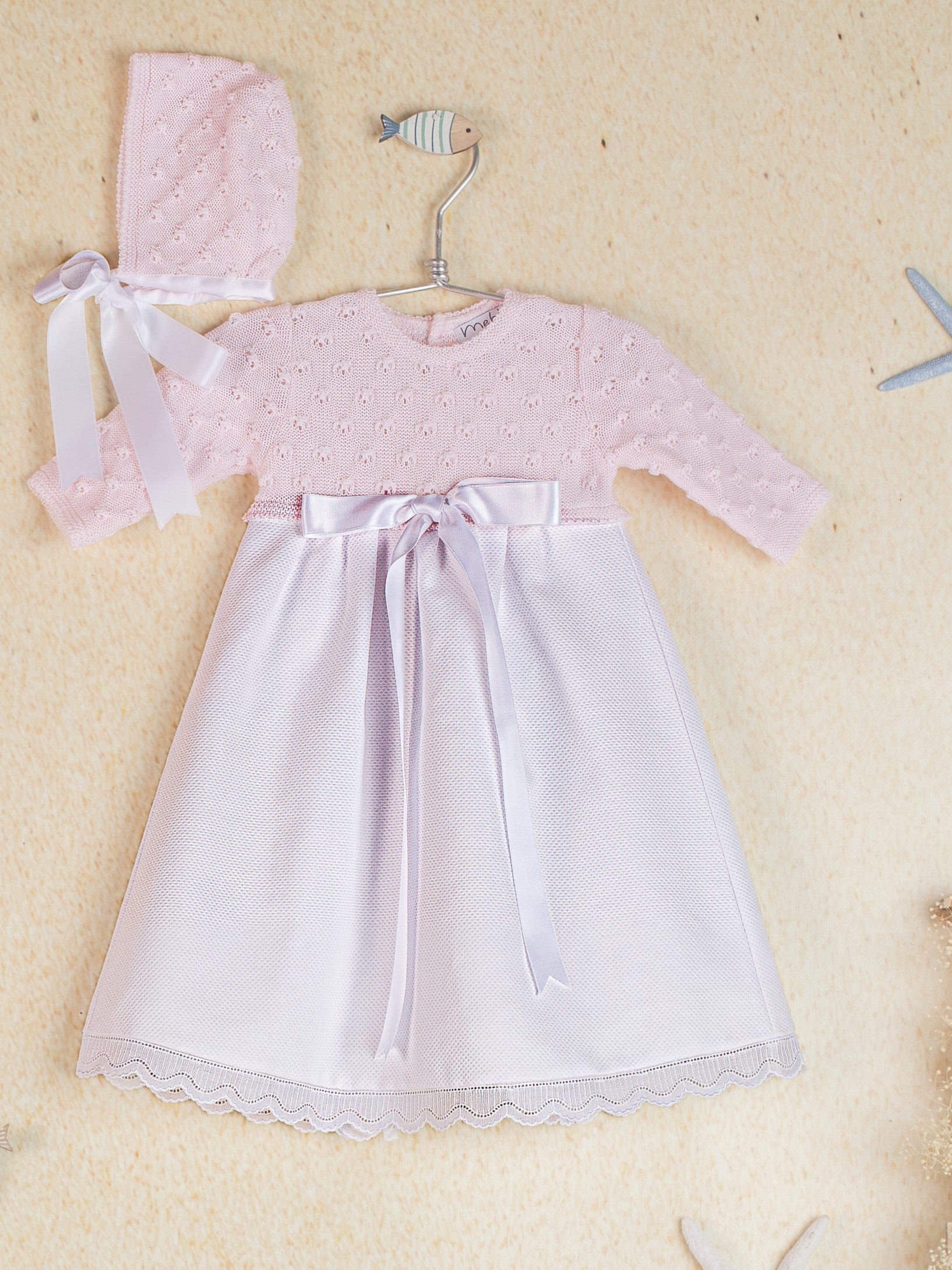 Newborn Dress Rosa- 2pc