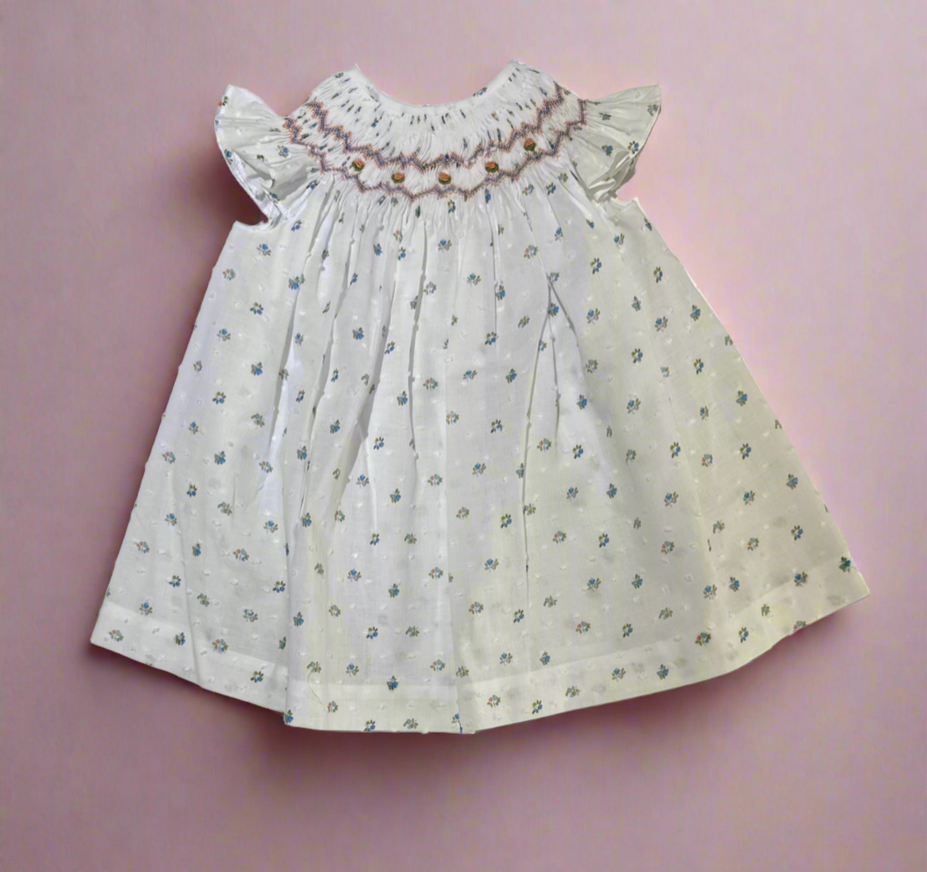 Smock Dress Plumeti Flowers