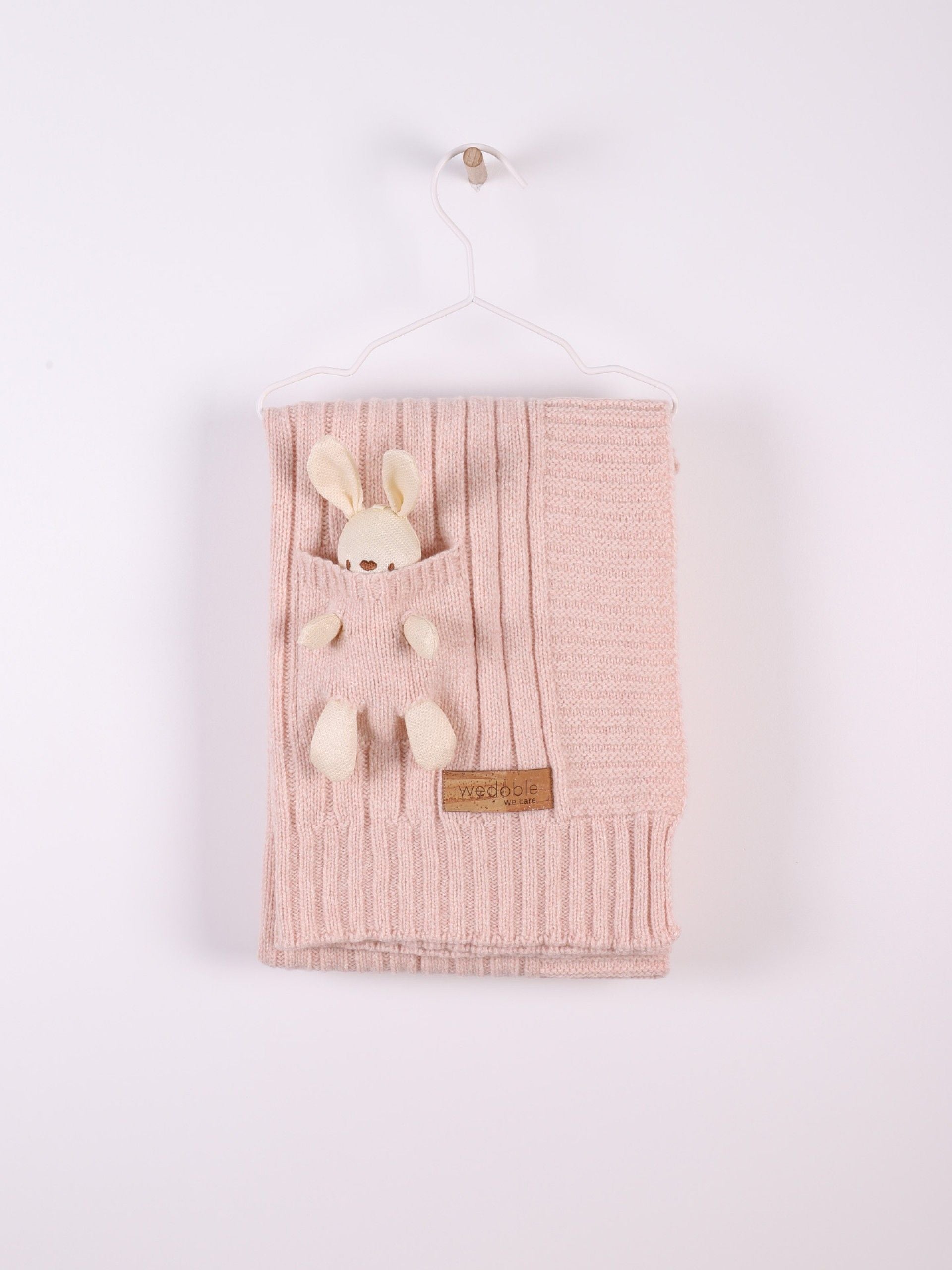 Blanket Knitted Merino Bunny