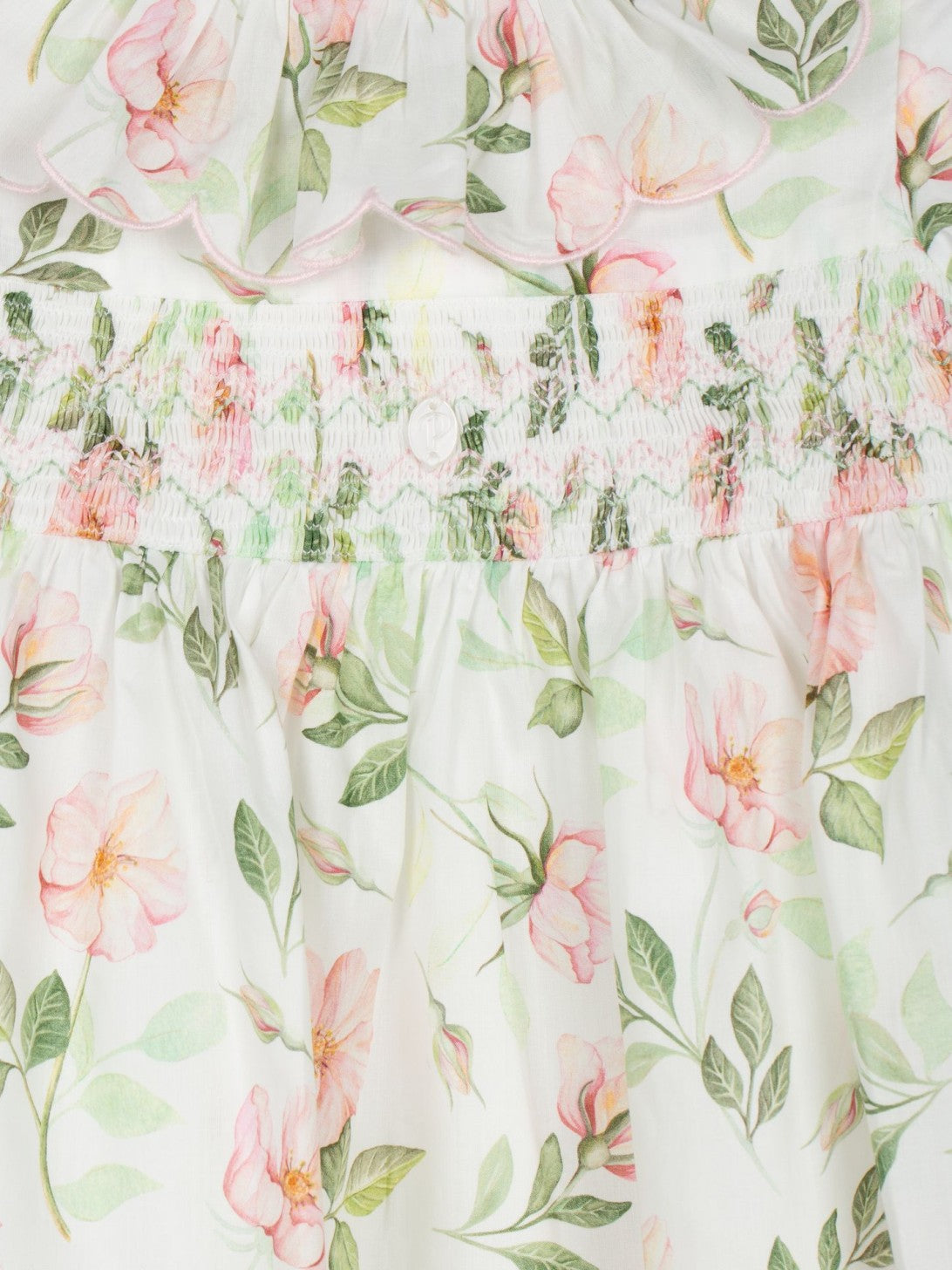 Smock Dress 'Flores Peach'
