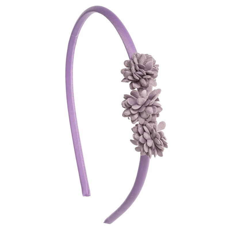 Headband Satin Flowers