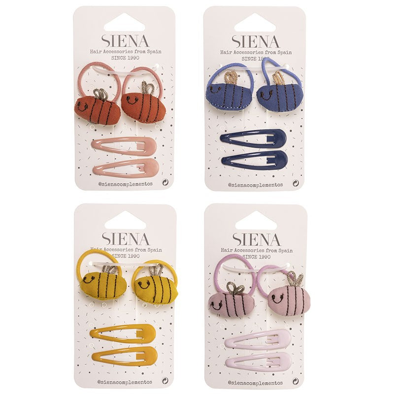 Hair Ties Bee- Pack of 4