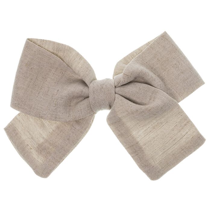 Hair Bow Linen Mini