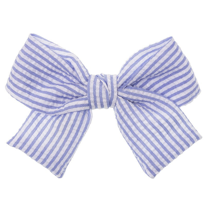 Hair Bow Seersucker Maxi