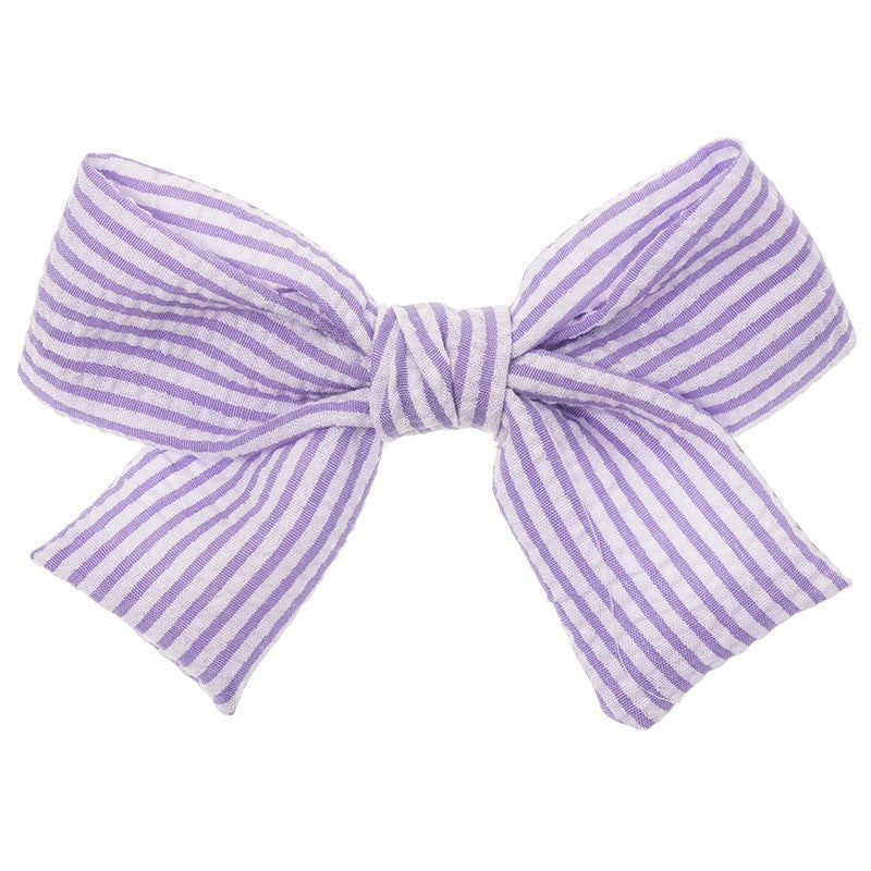 Hair Bow Seersucker Maxi
