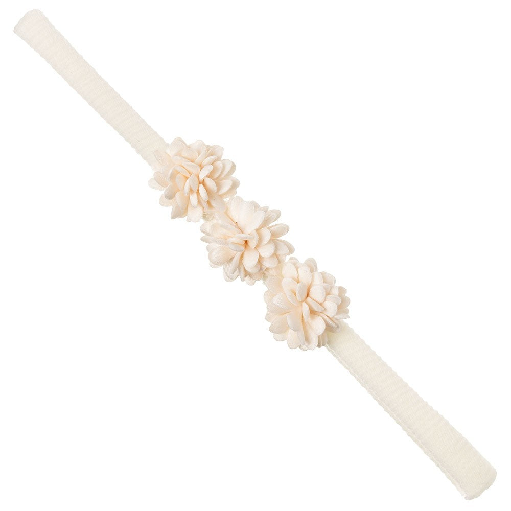 Baby Headband Satin Flowers