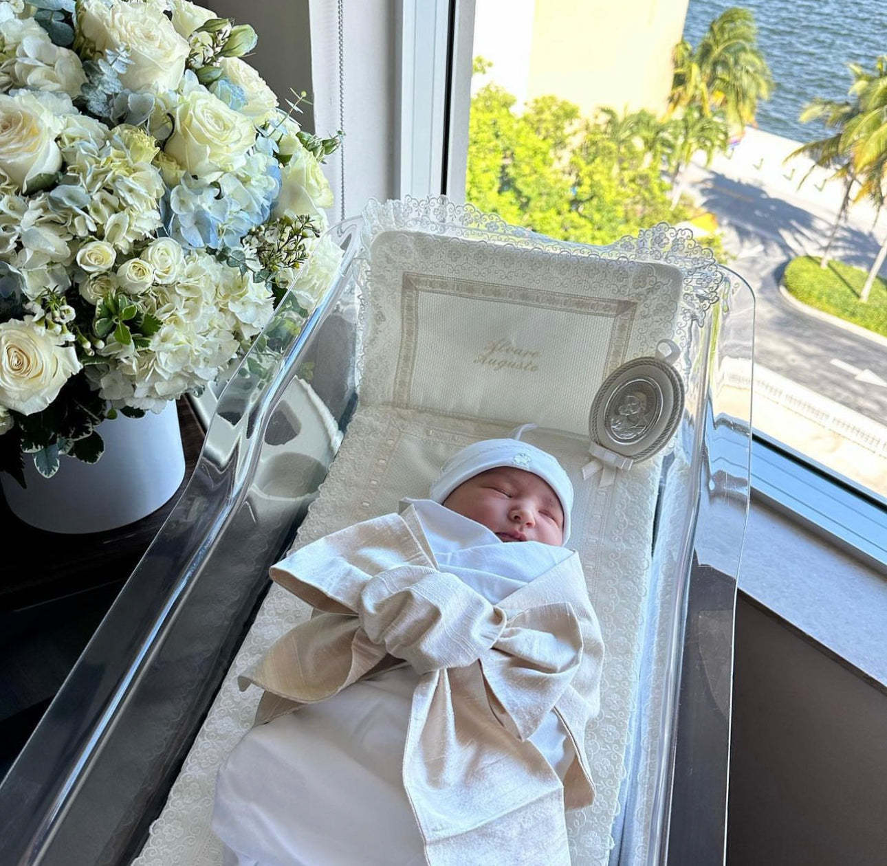 Crib set Alvaro- Liner, pillow & blanket