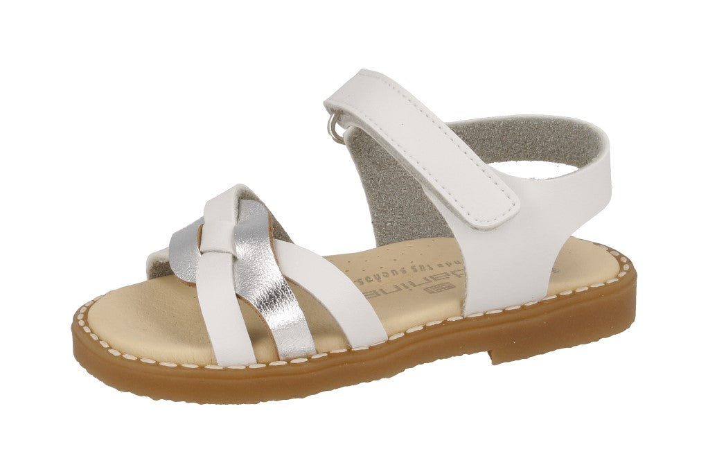 Sandal Malinche White Silver