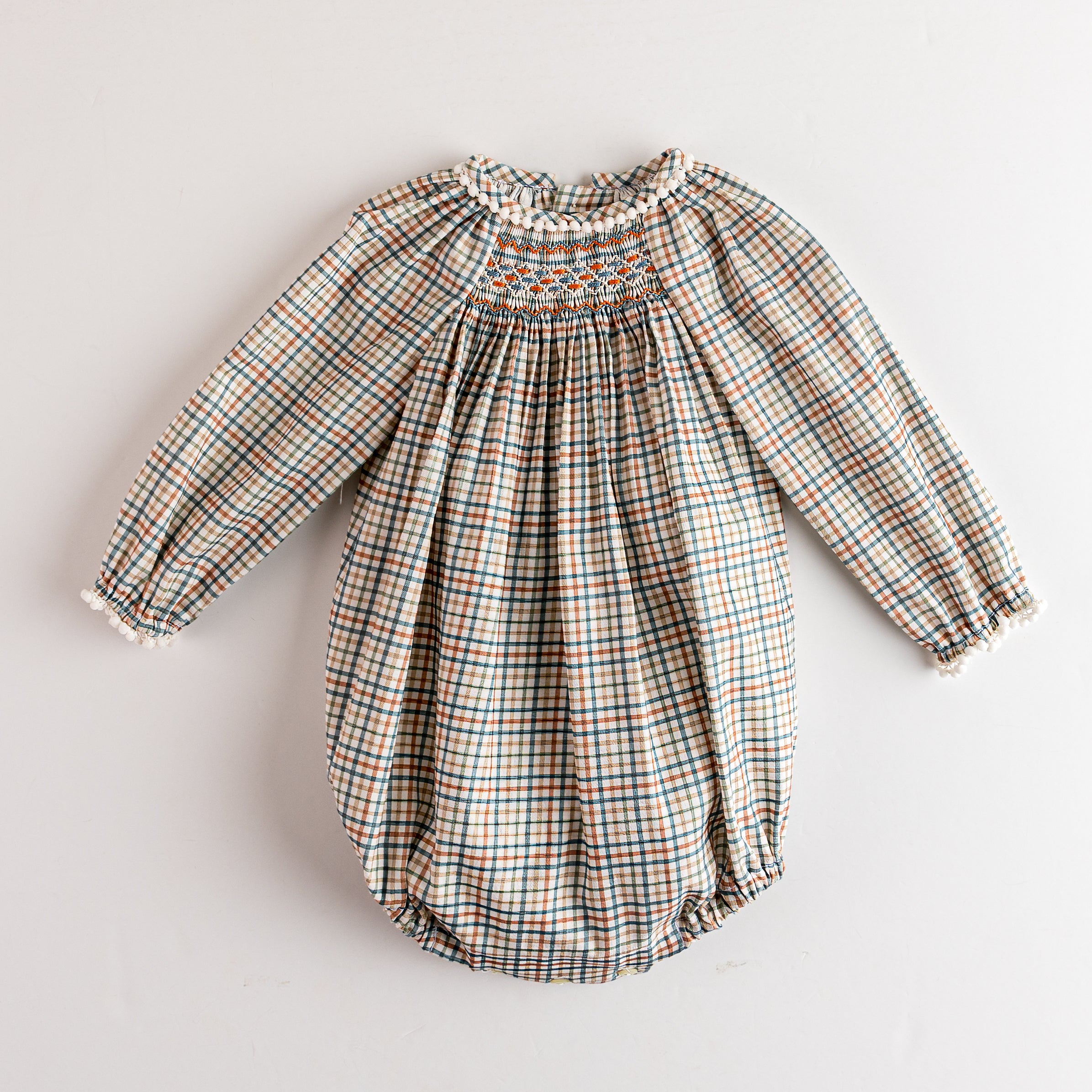 Smock Romper Autumn Chestnut