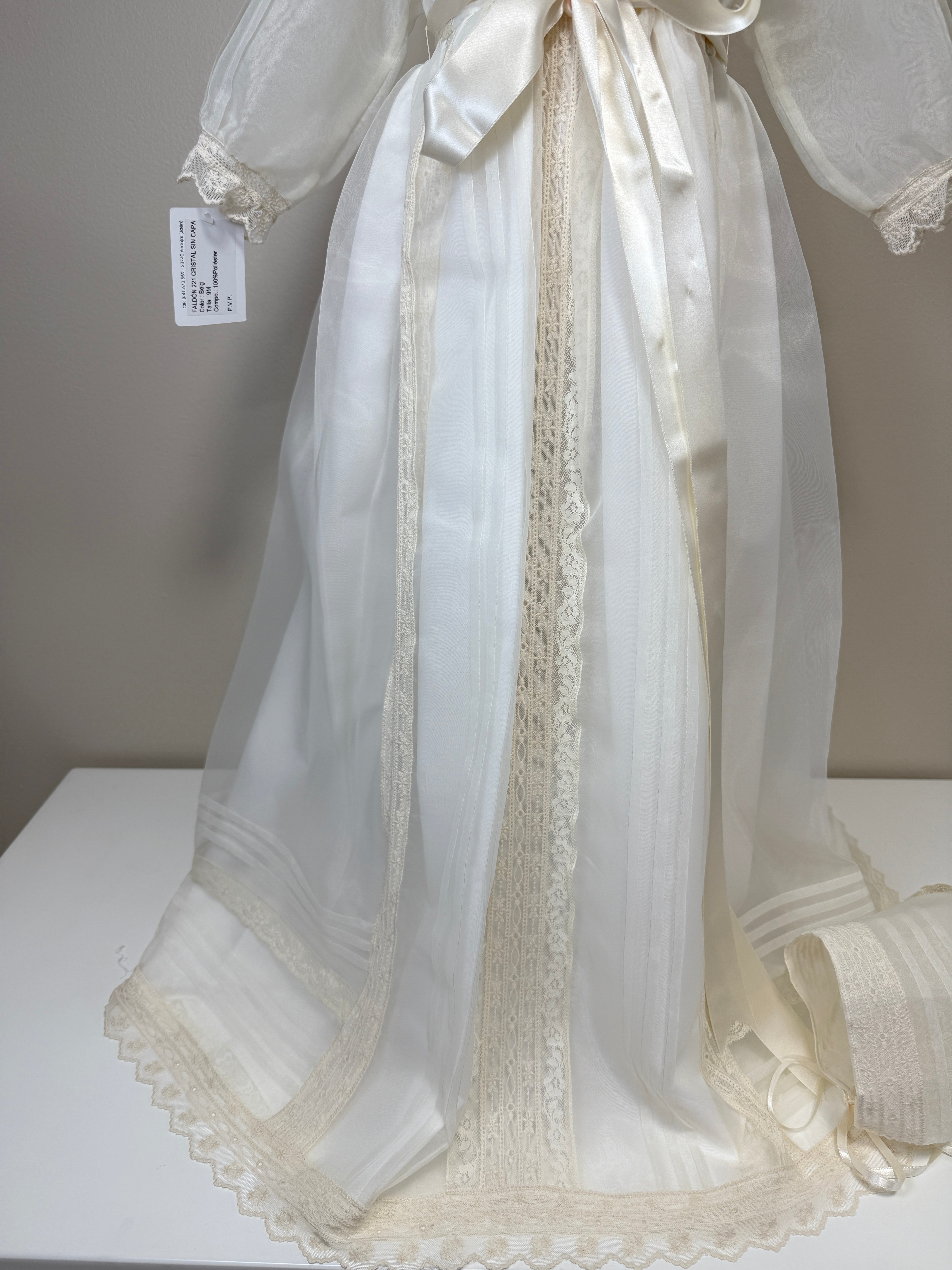 Christening Gown Milagros- 2pc