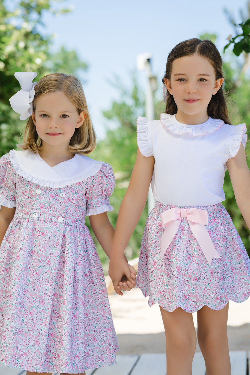Skirt Set Pink Ditsy