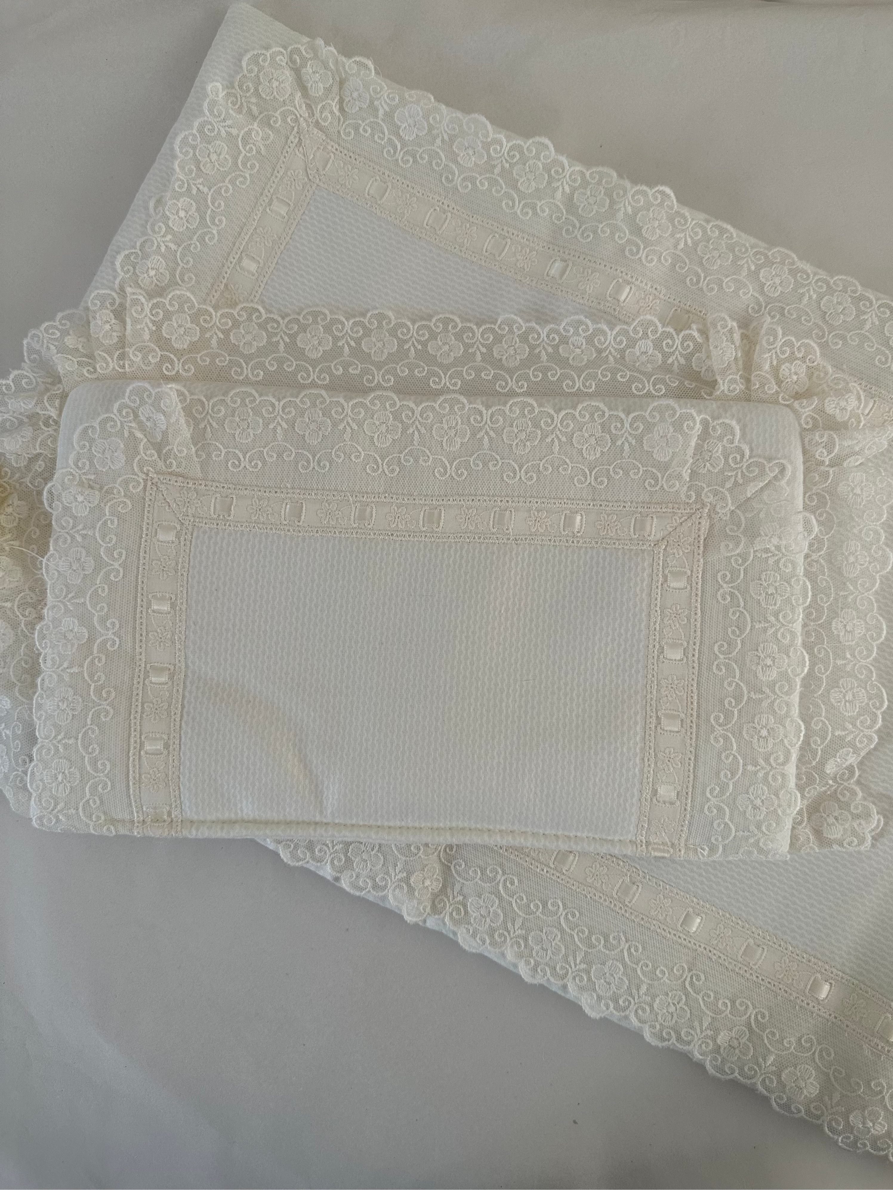 Crib set Alvaro- Liner, pillow & blanket