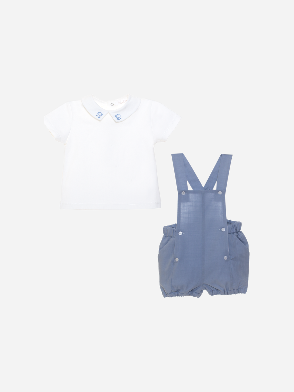 Dungaree Set Elephant Check