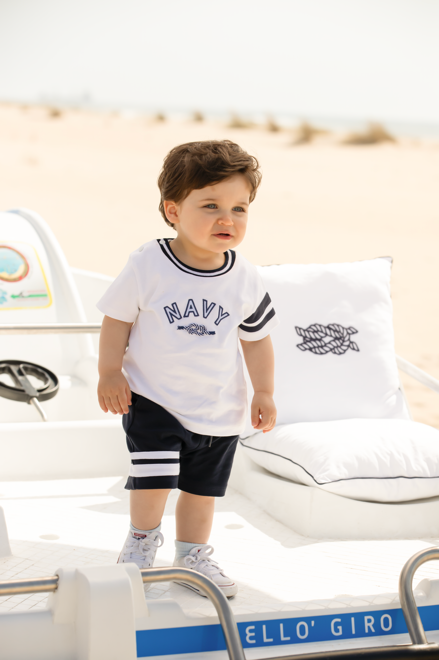 Boy Set Navy Tie