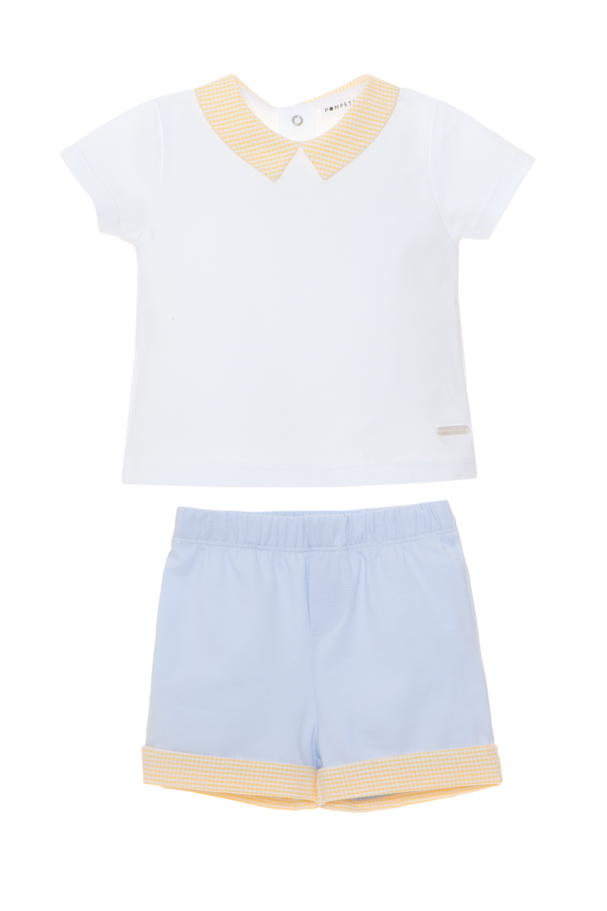 Short Set Vichy Yellow