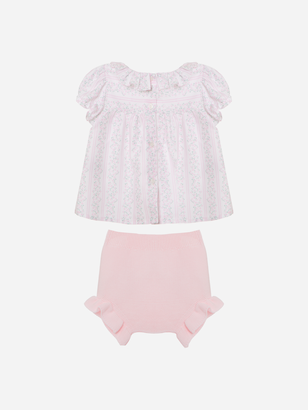 Pink Cotton Knit Set