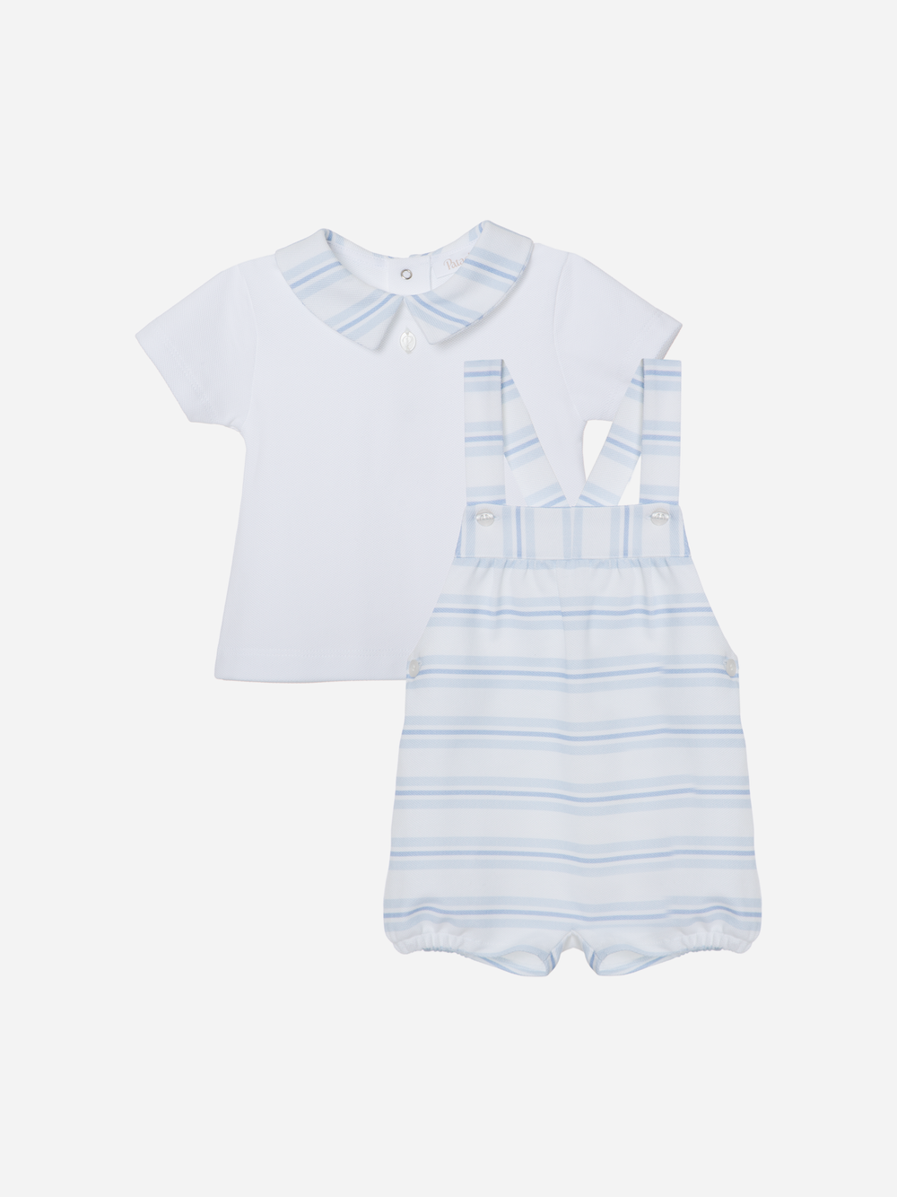 Dungaree Set Blue Stripes