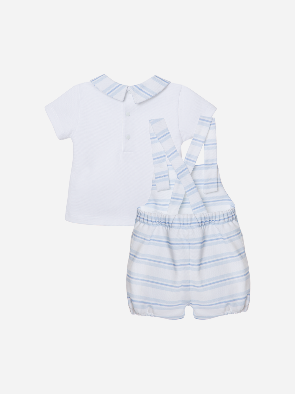 Dungaree Set Blue Stripes