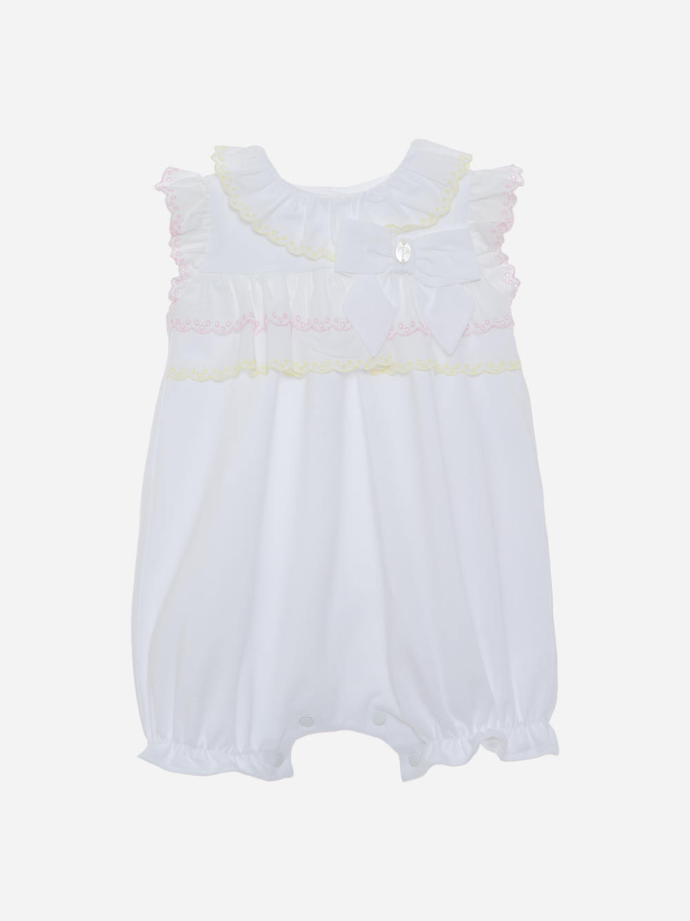 White Romper Multicolor