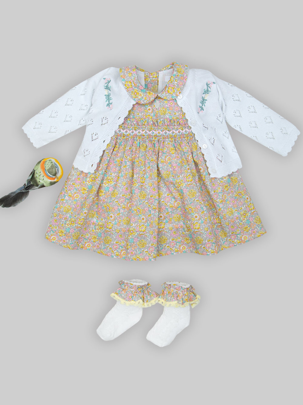 Multicolor Dress in Liberty Fabric