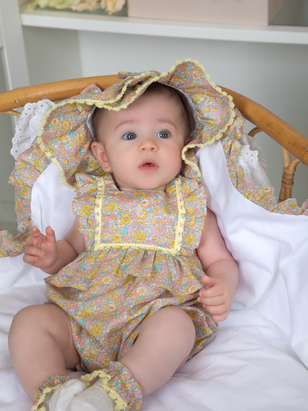 Multicolor floral romper in Liberty