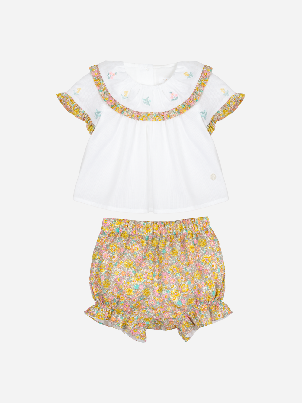 Multicolor floral set in Liberty Fabric