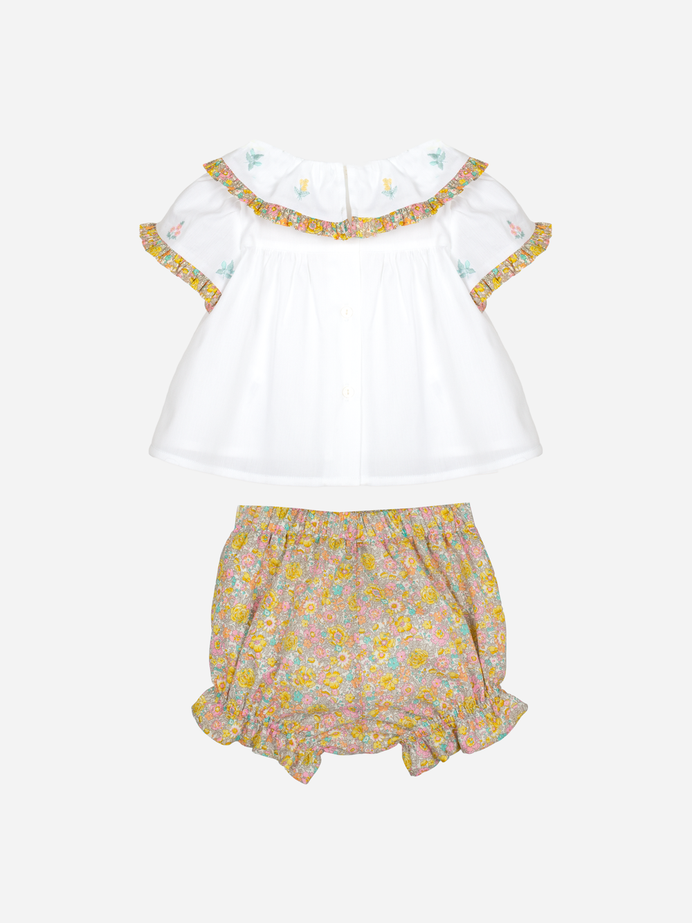 Multicolor floral set in Liberty Fabric