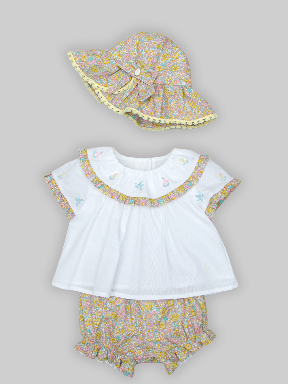 Multicolor floral set in Liberty Fabric