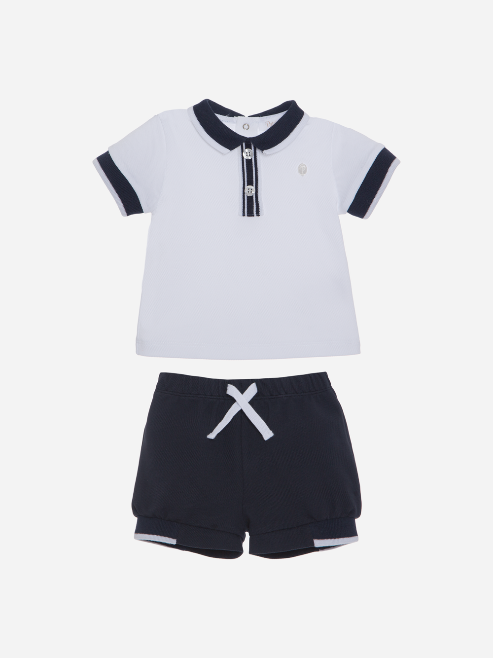 Navy Blue Jersey Piquet Set