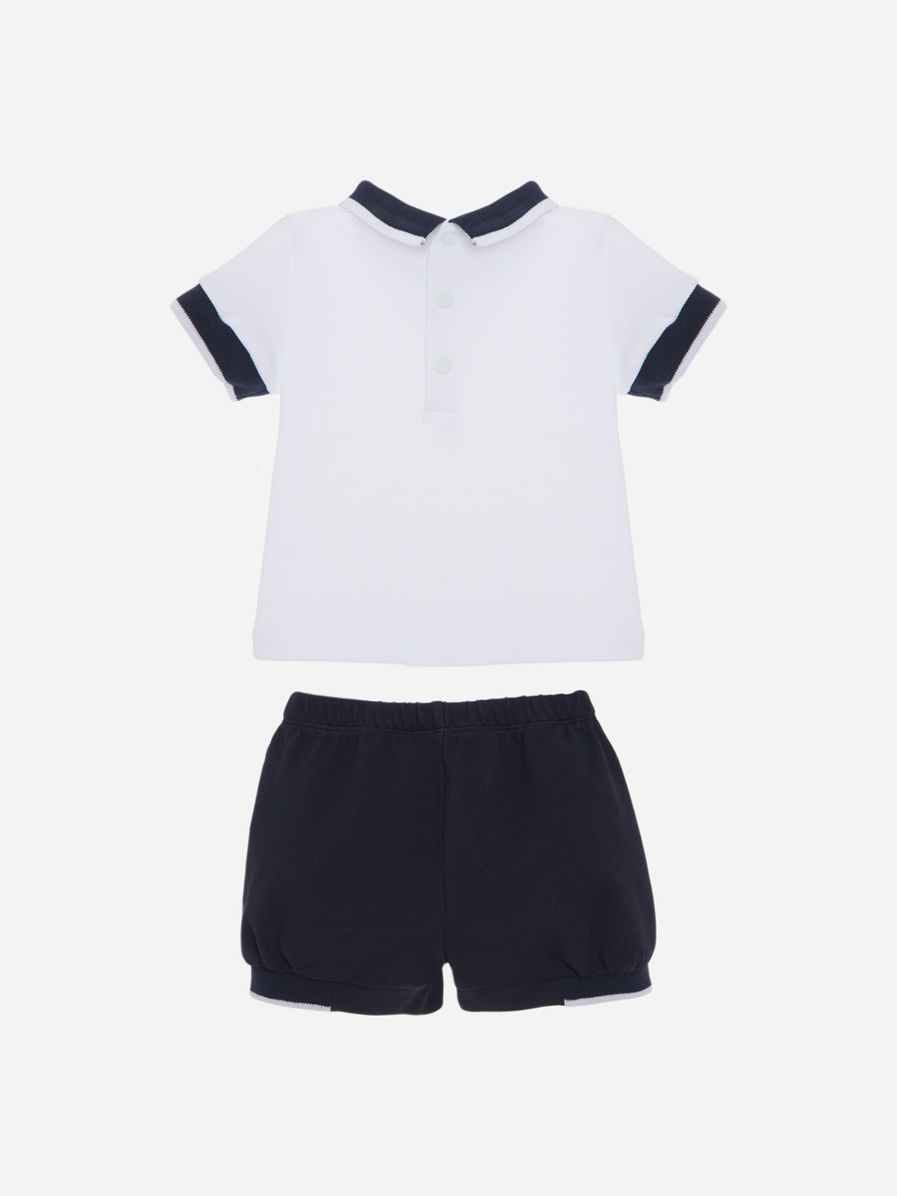 Navy Blue Jersey Piquet Set