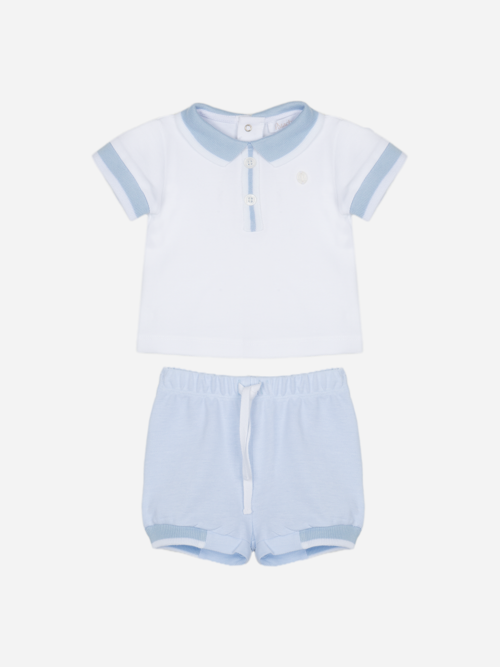 Indigo Blue Jersey Piquet Set