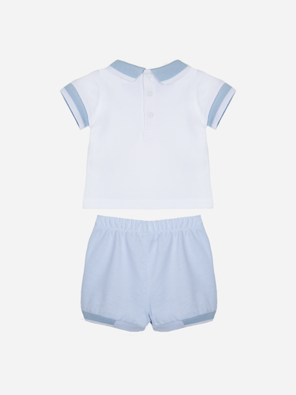 Indigo Blue Jersey Piquet Set