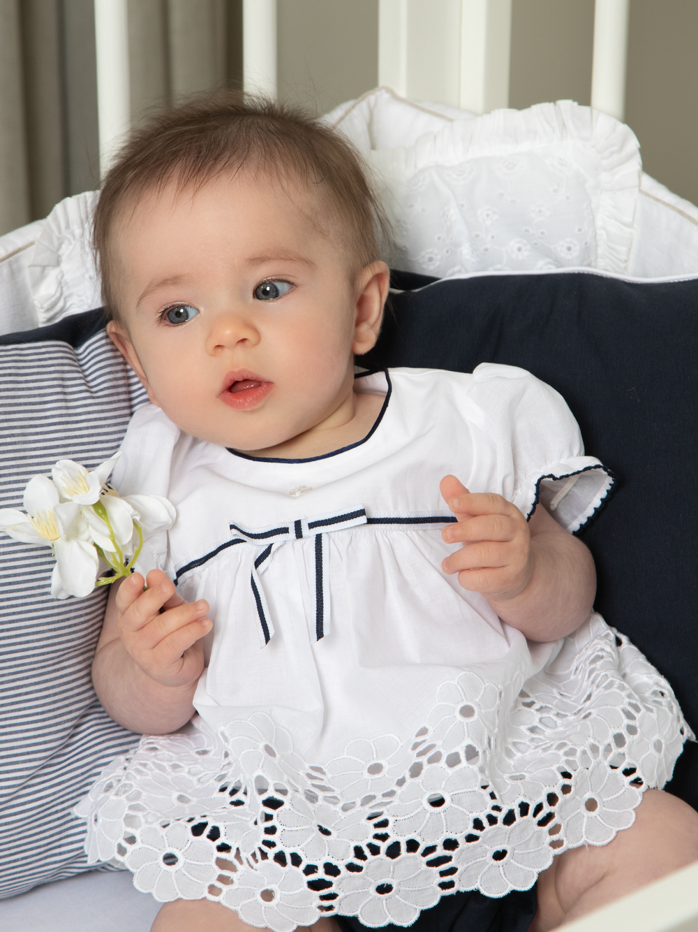 Bloomer Set White and Marine