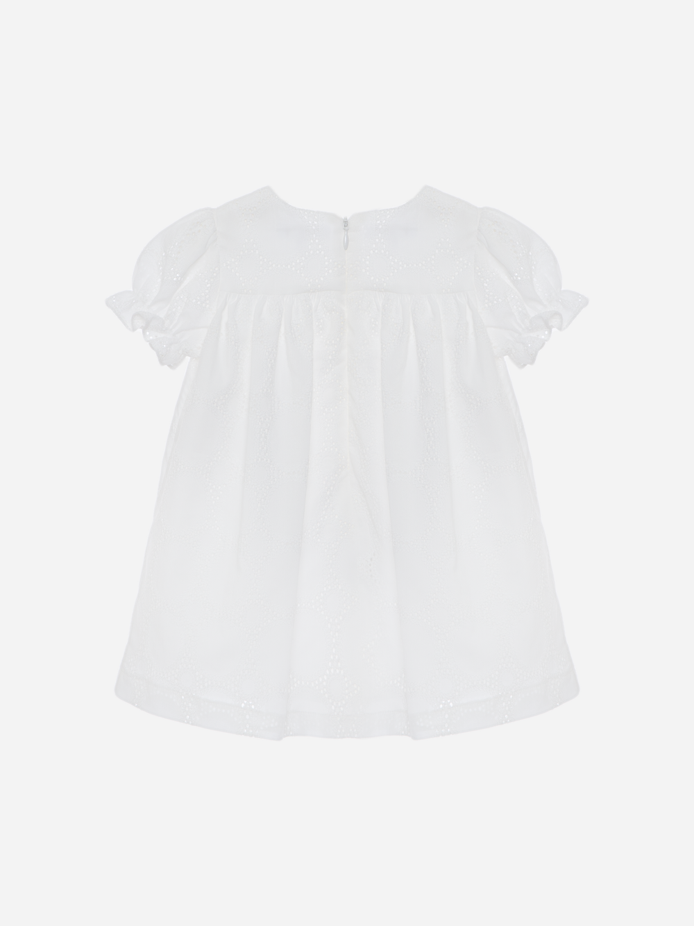 Ecru English Embroidery Dress