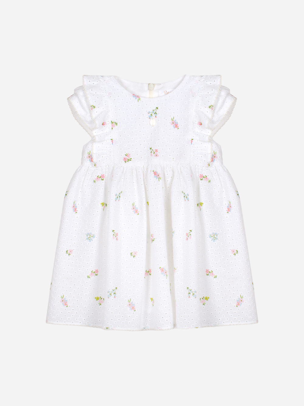 Delicate Flowers Embroidered Dress