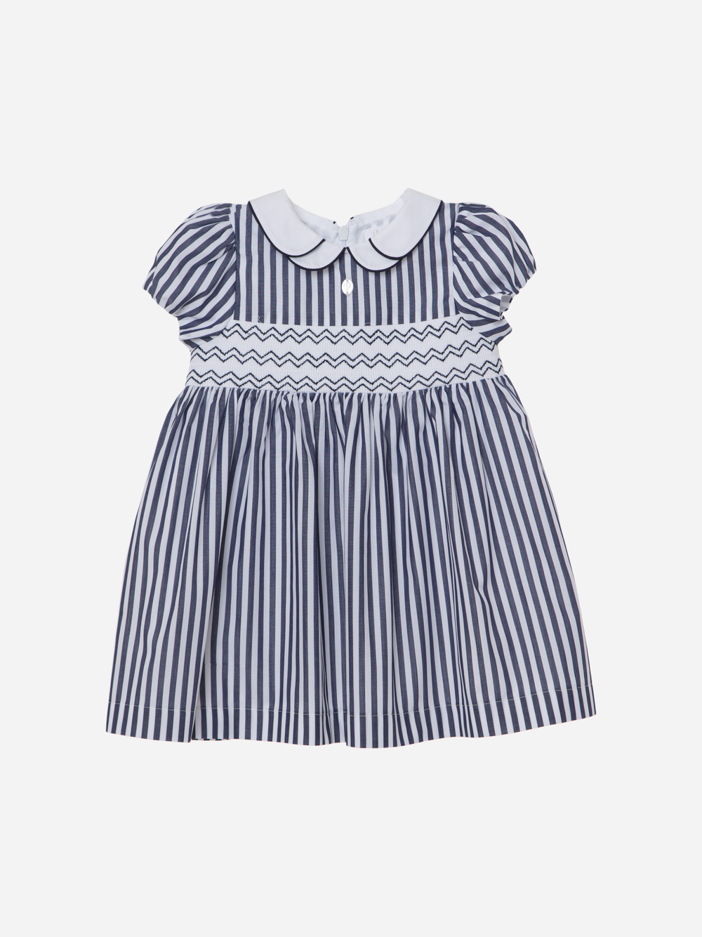 Navy Blue Poplin Dress